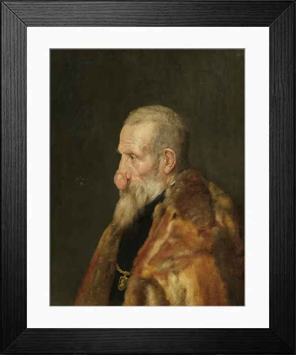 Framed Print : Old Man with a Growth on his Nose, 1645. Creator: Monogrammist Is Framed Print : Old Man with a Growth on his Nose, 1645. Creator: Monogrammist Is