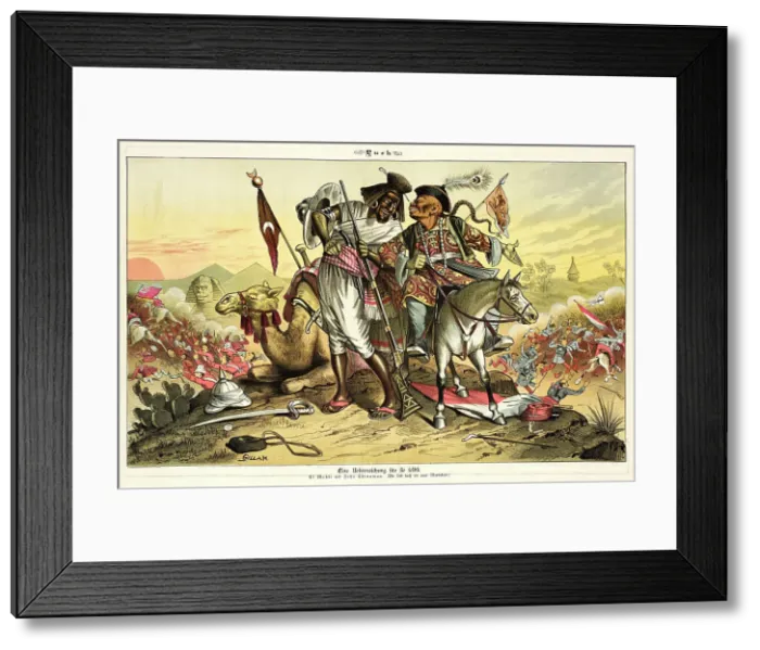 Framed Print : Cartoon from Puck, between 1880 and 1889. Creators: Joseph Keppler, Bernhard Gillam Framed Print : Cartoon from Puck, between 1880 and 1889. Creators: Joseph Keppler, Bernhard Gillam
