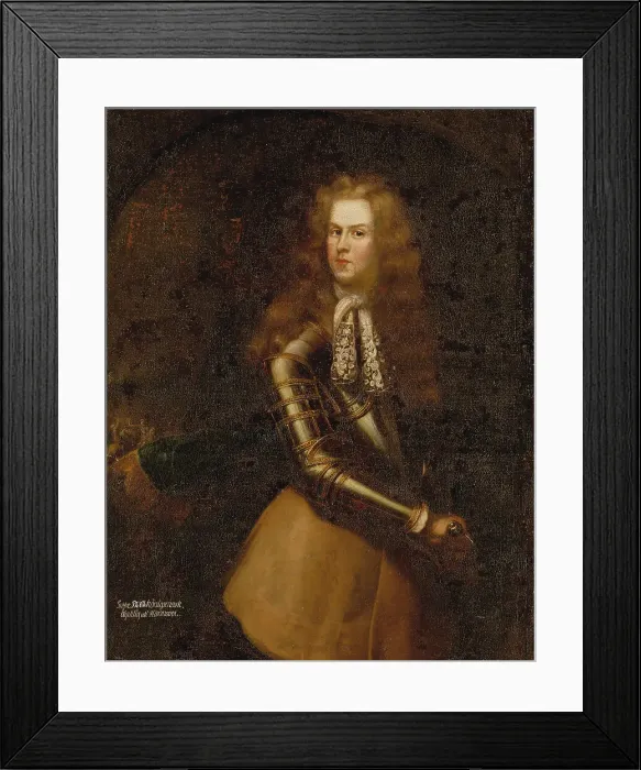 Framed Print : Philip Christopher von Konigsmarck, c17th century. Creator: Anon Framed Print : Philip Christopher von Konigsmarck, c17th century. Creator: Anon