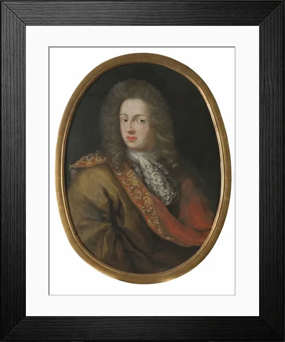 Framed Print : Philip Christopher von Königsmarck (1665-1694), late 17th century. Creator: Anon Framed Print : Philip Christopher von Königsmarck (1665-1694), late 17th century. Creator: Anon