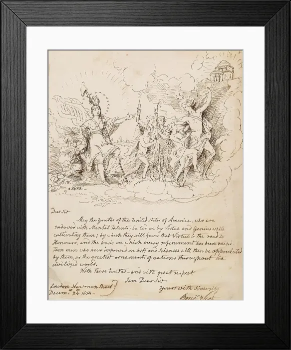 Framed Print : Allegorical Sketch, 1815. Creator: Benjamin West