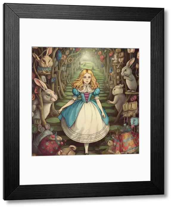 Framed Print : AI IMAGE - Alice, from Alice in Wonderland, 2023. Creator: Heritage Images. AI IMAGE - Alice, from Alice in Wonderland, 2023. Creator: Heritage Images Framed Print : AI IMAGE - Alice, from Alice in Wonderland, 2023. Creator: Heritage Images. AI IMAGE - Alice, from Alice in Wonderland, 2023. Creator: Heritage Images