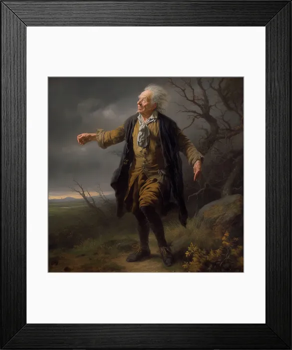 Framed Print : AI IMAGE - King Lear, 2023. Creator: Heritage Images