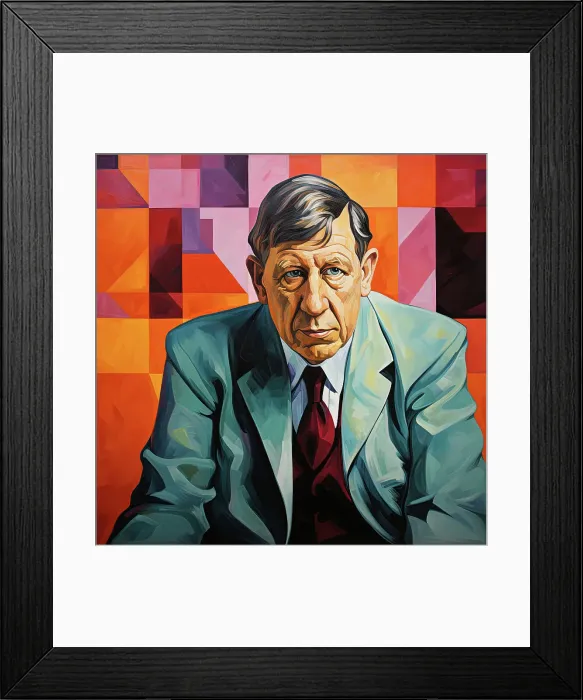 Framed Print : AI IMAGE - Portrait of W H Auden, c1960s, (2023). Creator: Heritage Images Framed Print : AI IMAGE - Portrait of W H Auden, c1960s, (2023). Creator: Heritage Images