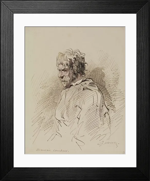 Framed Print : Mauvais Coucheur, 1852-1866. Creator: Paul Gavarni Framed Print : Mauvais Coucheur, 1852-1866. Creator: Paul Gavarni