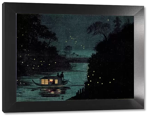 Fireflies at Ochanomizu, c1880. Creator: Kobayashi Kiyochika