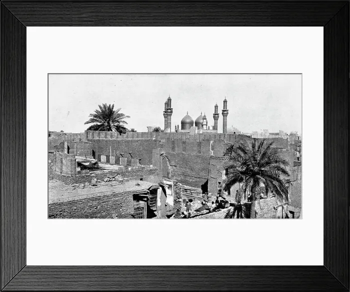 Framed Print : Distant Fronts, In Mesopotamia; The mosque of Kadhimiya, in Baghdad, 1917. Creator: Unknown Framed Print : Distant Fronts, In Mesopotamia; The mosque of Kadhimiya, in Baghdad, 1917. Creator: Unknown