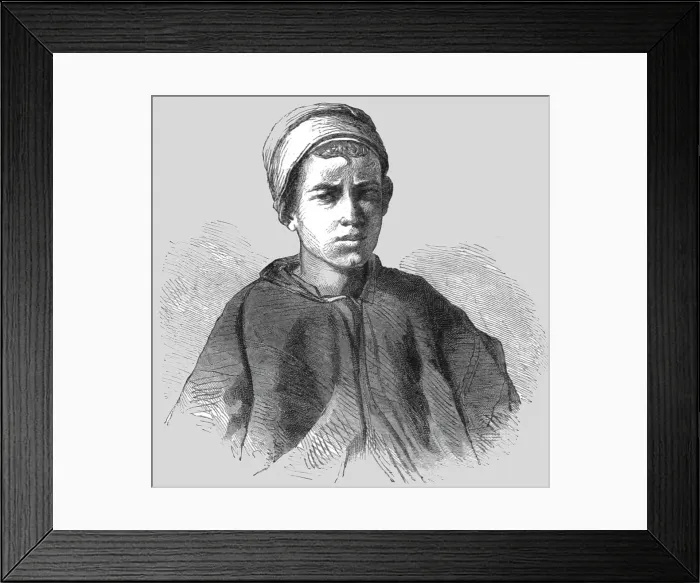 Framed Print : Young Arab of Djiddah; The Red Sea, 1875. Creator: Unknown Framed Print : Young Arab of Djiddah; The Red Sea, 1875. Creator: Unknown