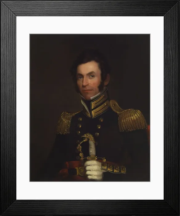 Framed Print : Portrait of Colonel Alexander Smith (1790-1858), 1833. Creator: Alfred Jacob Miller Framed Print : Portrait of Colonel Alexander Smith (1790-1858), 1833. Creator: Alfred Jacob Miller
