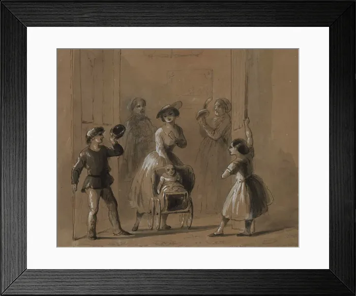 Framed Print : The Real Master on the House, 1825-1870. Creator: Alfred Jacob Miller Framed Print : The Real Master on the House, 1825-1870. Creator: Alfred Jacob Miller