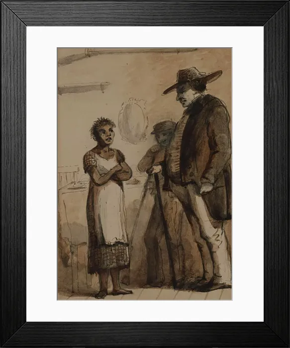Framed Print : Hawkins Point Farm, 1825-1870. Creator: Alfred Jacob Miller Framed Print : Hawkins Point Farm, 1825-1870. Creator: Alfred Jacob Miller