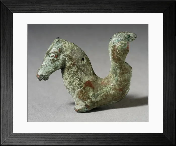 Framed Print : Mythical Hippocamp Figurine, Greco-Roman Period (332 BCE-395 CE). Creator: Unknown Framed Print : Mythical Hippocamp Figurine, Greco-Roman Period (332 BCE-395 CE). Creator: Unknown
