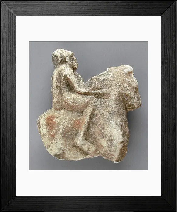 Framed Print : Equestrian With Shield, Greco-Roman Period (332BCE-337 CE). Creator: Unknown Framed Print : Equestrian With Shield, Greco-Roman Period (332BCE-337 CE). Creator: Unknown