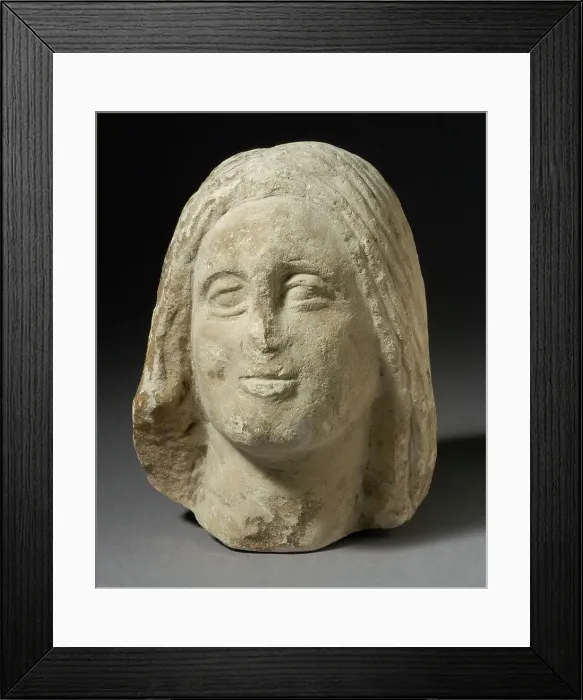 Framed Print : Head, Hellenistic(?) 332-31 BCE. Creator: Unknown Framed Print : Head, Hellenistic(?) 332-31 BCE. Creator: Unknown