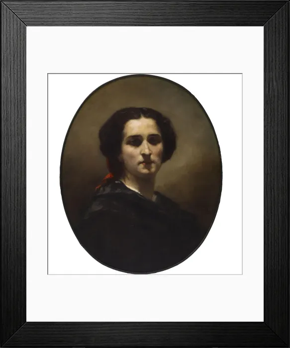 Framed Print : A Portrait, 1852. Creator: Charles Louis Lucien Muller Framed Print : A Portrait, 1852. Creator: Charles Louis Lucien Muller