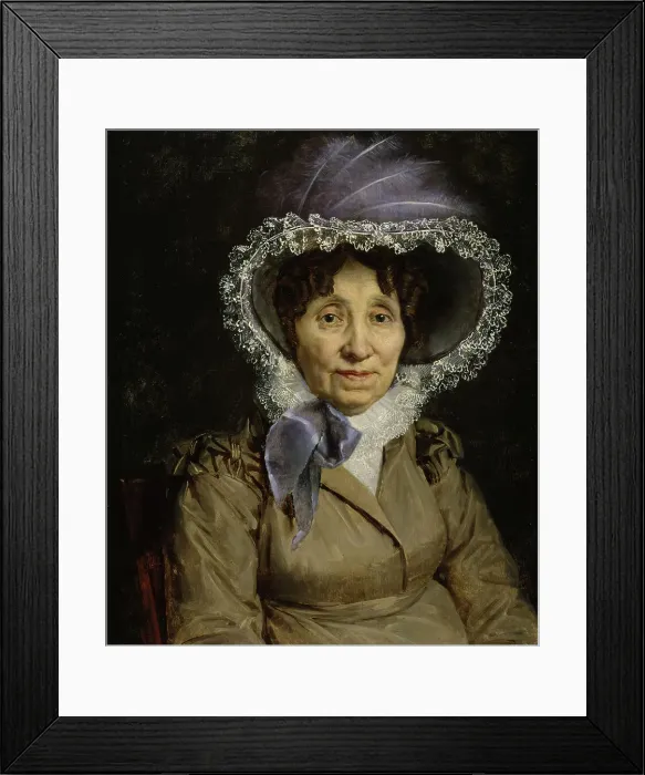 Framed Print : Portrait of an Elderly Lady, c1820. Creator: Unknown Framed Print : Portrait of an Elderly Lady, c1820. Creator: Unknown