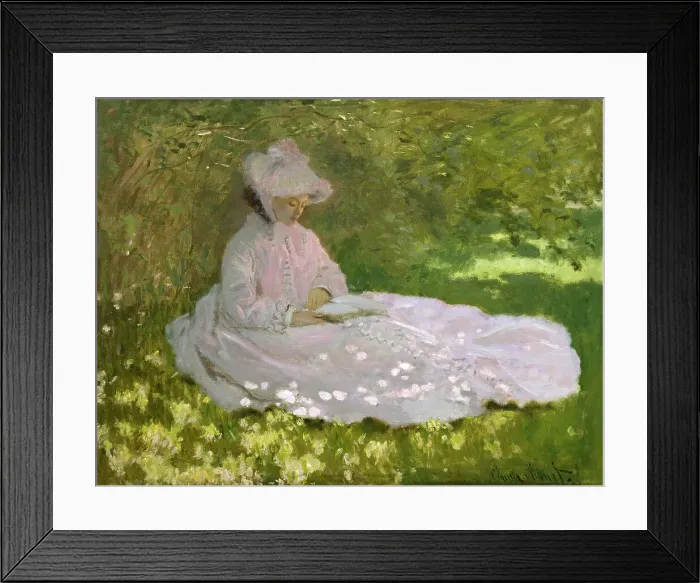Framed Print : Springtime, 1872. Creator: Claude Monet