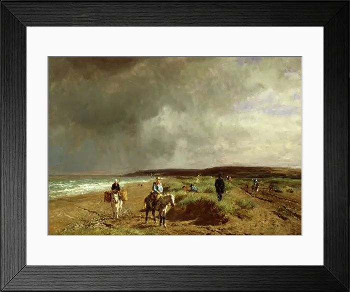 Framed Print : Coast near Villers, c1859. Creator: Constant Troyon Framed Print : Coast near Villers, c1859. Creator: Constant Troyon