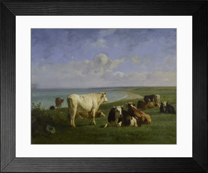 Framed Print : Repose, 19th century. Creator: Constant Troyon Framed Print : Repose, 19th century. Creator: Constant Troyon