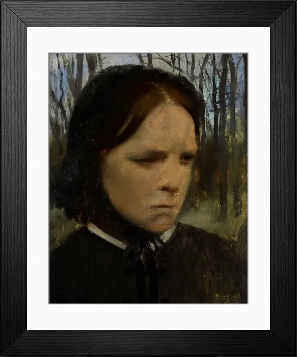 Framed Print : Portrait of Estelle Balfour, 1863-1865. Creator: Edgar Degas Framed Print : Portrait of Estelle Balfour, 1863-1865. Creator: Edgar Degas
