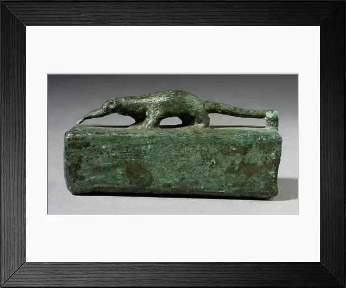 Framed Print : Ichneumon Figurine Seated on a Container, Late Period-Ptolemaic Period (664-30 BCE). Creator: Unknown Framed Print : Ichneumon Figurine Seated on a Container, Late Period-Ptolemaic Period (664-30 BCE). Creator: Unknown