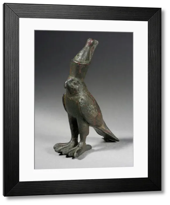 Framed Print : Horus Falcon Figurine, Late Period-Ptolemaic Period (711-30 BCE). Creator: Unknown Framed Print : Horus Falcon Figurine, Late Period-Ptolemaic Period (711-30 BCE). Creator: Unknown