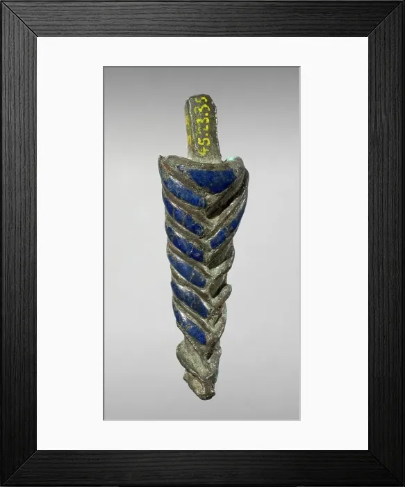 Framed Print : Braided Divine Beard for Attachment to a Larger Figure, Late Period-Ptolemaic Period (711-30 BCE). Creator: Unknown