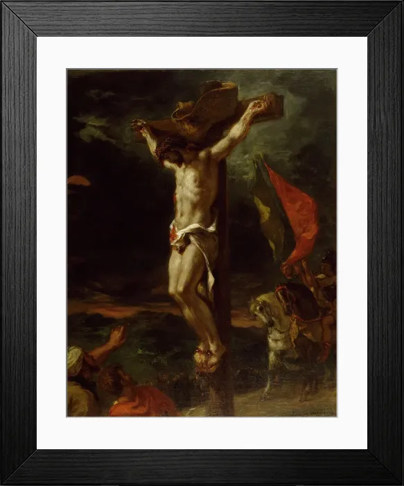 Framed Print : Christ on the Cross, 1846. Creator: Eugene Delacroix Framed Print : Christ on the Cross, 1846. Creator: Eugene Delacroix