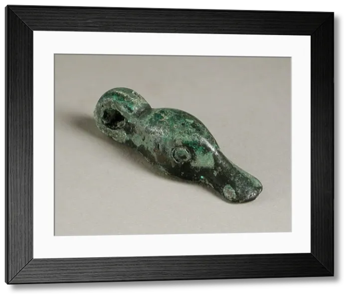 Framed Print : Duck Head Amulet, Late Period-Roman Period (711 BCE-300 CE). Creator: Unknown Framed Print : Duck Head Amulet, Late Period-Roman Period (711 BCE-300 CE). Creator: Unknown