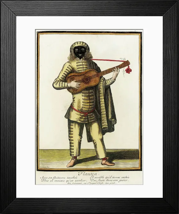 Framed Print : Recueil des modes de la cour de France, Flautin, between circa 1678 and circa 1693. Creator: Nicolas Bonnart Framed Print : Recueil des modes de la cour de France, Flautin, between circa 1678 and circa 1693. Creator: Nicolas Bonnart