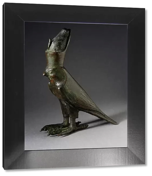 Figure of Horus as a Falcon, Late Period (711-332 BCE). Creator: Unknown