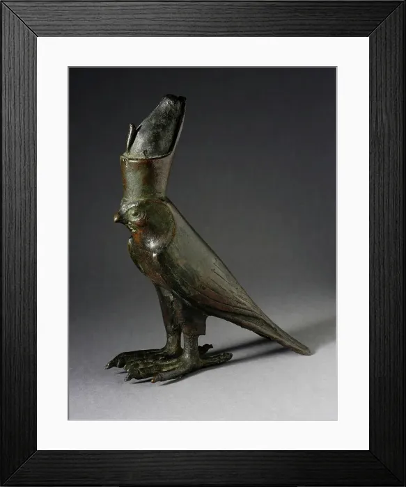 Framed Print : Figure of Horus as a Falcon, Late Period (711-332 BCE). Creator: Unknown Framed Print : Figure of Horus as a Falcon, Late Period (711-332 BCE). Creator: Unknown