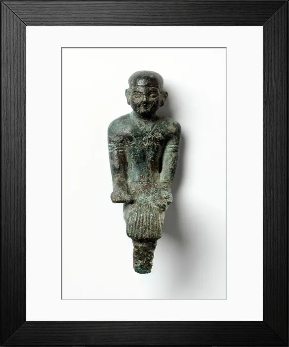Framed Print : Kneeling Figure of the Priest Pa-Di-Bastet, Late Period (711-332 BCE). Creator: Unknown Framed Print : Kneeling Figure of the Priest Pa-Di-Bastet, Late Period (711-332 BCE). Creator: Unknown