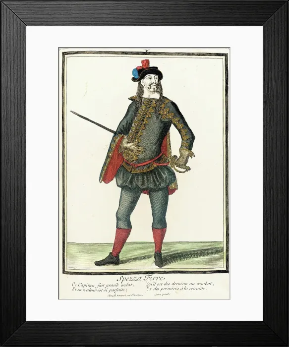 Framed Print : Recueil des modes de la cour de France, Spezza Ferre, between 1678 and 1693. Creator: Nicolas Bonnart Framed Print : Recueil des modes de la cour de France, Spezza Ferre, between 1678 and 1693. Creator: Nicolas Bonnart