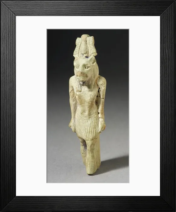Framed Print : Crowned Male Figure, Late Period (724-333 BCE). Creator: Unknown Framed Print : Crowned Male Figure, Late Period (724-333 BCE). Creator: Unknown