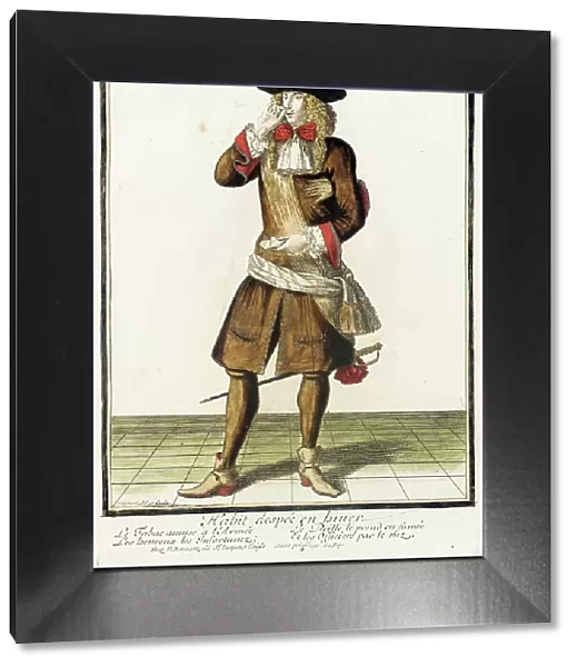 Recueil des modes de la cour de France, Habit Despeé en Biuer, c1682. Creator: Nicolas Bonnart