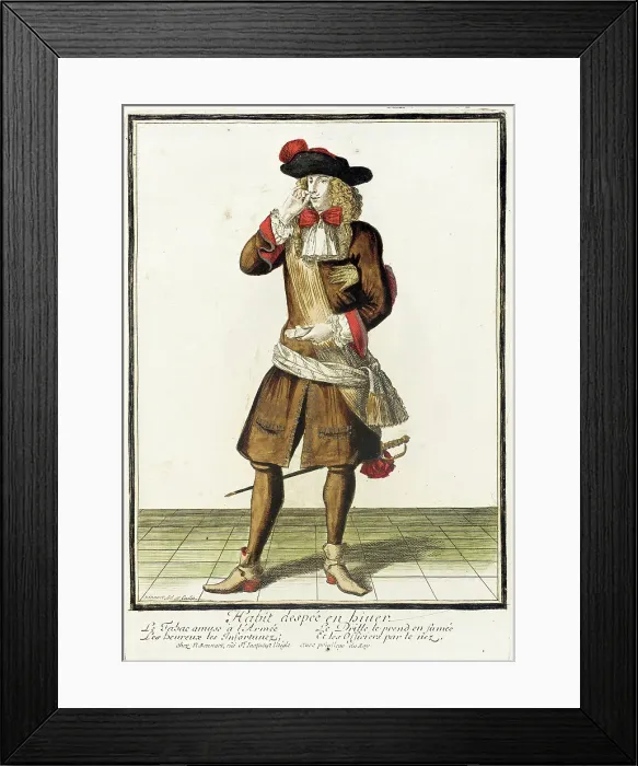 Framed Print : Recueil des modes de la cour de France, Habit Despeé en Biuer, c1682. Creator: Nicolas Bonnart Framed Print : Recueil des modes de la cour de France, Habit Despeé en Biuer, c1682. Creator: Nicolas Bonnart