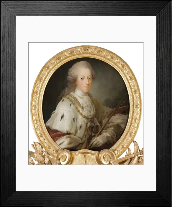 Framed Print : Christian VII, 1749-1808, King of Denmark, 18th century. Creator: Carl Gustaf Pilo Framed Print : Christian VII, 1749-1808, King of Denmark, 18th century. Creator: Carl Gustaf Pilo