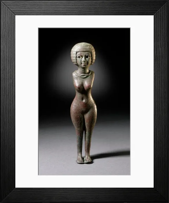 Framed Print : Nubian Female Figure, Egypt, Late Period, 25th Dynasty (711 - 600 BCE) or later. Creator: Unknown Framed Print : Nubian Female Figure, Egypt, Late Period, 25th Dynasty (711 - 600 BCE) or later. Creator: Unknown