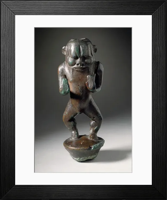Framed Print : Figurine of the God Bes, 711-657 B.C.. Creator: Unknown Framed Print : Figurine of the God Bes, 711-657 B.C.. Creator: Unknown
