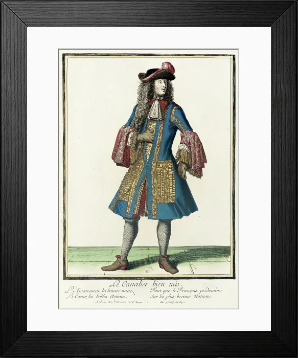Framed Print : Recueil des modes de la cour de France, Le Cavalier Bien Mis, c1684. Creator: Nicolas Bonnart Framed Print : Recueil des modes de la cour de France, Le Cavalier Bien Mis, c1684. Creator: Nicolas Bonnart