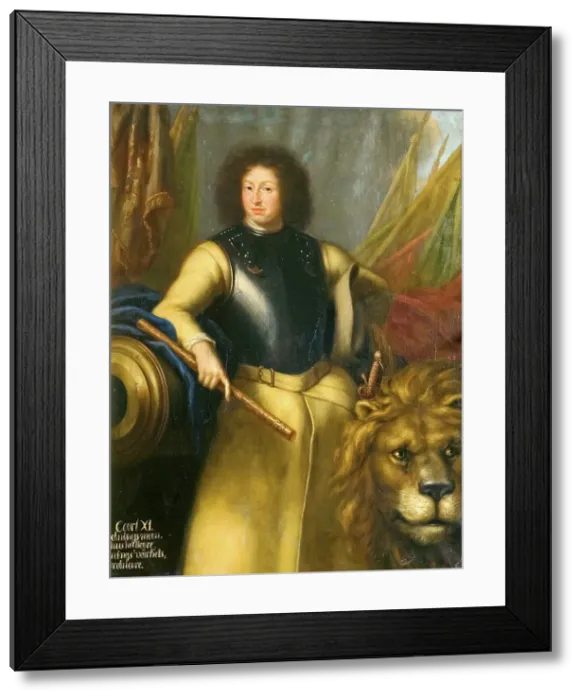 Framed Print : Karl XI, 1655-1697, King of Sweden Palatine Count of Zweibrücken, 1689. Creator: David Klocker Ehrenstrahl Framed Print : Karl XI, 1655-1697, King of Sweden Palatine Count of Zweibrücken, 1689. Creator: David Klocker Ehrenstrahl