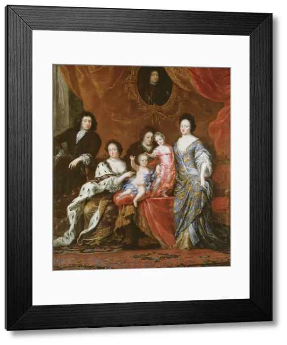 Framed Print : Karl XI, 1655-1697, King of Sweden with family, between 1686 and 1687. Creator: David Klocker Ehrenstrahl Framed Print : Karl XI, 1655-1697, King of Sweden with family, between 1686 and 1687. Creator: David Klocker Ehrenstrahl