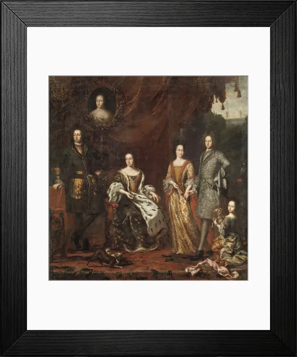 Framed Print : Karl XI King of Sweden with family, 1697. Creator: David Klocker Ehrenstrahl Framed Print : Karl XI King of Sweden with family, 1697. Creator: David Klocker Ehrenstrahl