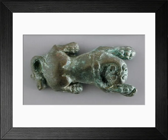 Framed Print : Figurine of Seated Lion with Turned Head, Late Roman Period-early Islamic Period (400-800 CE)... Creator: Unknown Framed Print : Figurine of Seated Lion with Turned Head, Late Roman Period-early Islamic Period (400-800 CE)... Creator: Unknown