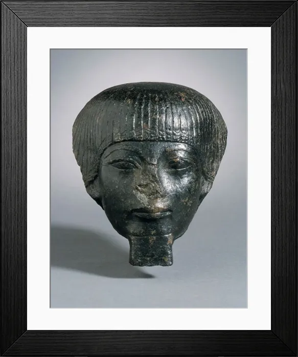 Framed Print : Head of an Official, 1391-1353 B.C.. Creator: Unknown Framed Print : Head of an Official, 1391-1353 B.C.. Creator: Unknown
