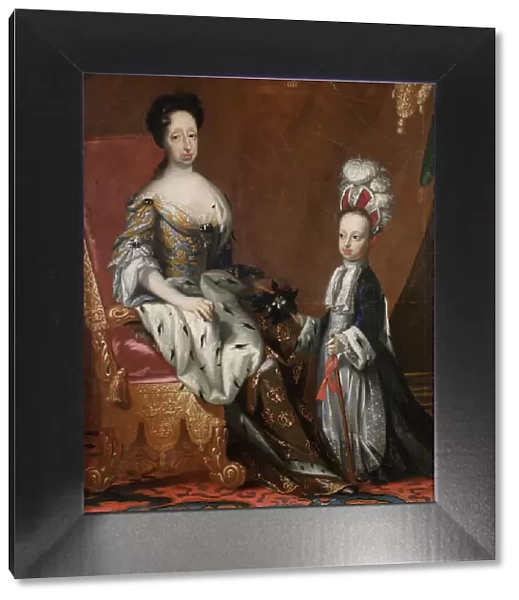 Hedvig Eleonora, 1636-1715, Queen of Sweden and Karl Fredrik, 1700-1739, Duke of Holstein, 1704. Creator: David von Krafft