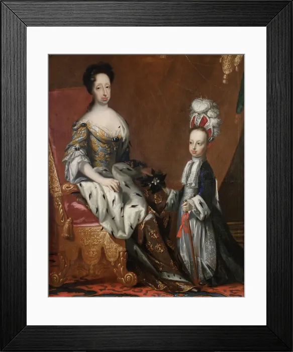 Framed Print : Hedvig Eleonora, 1636-1715, Queen of Sweden and Karl Fredrik, 1700-1739, Duke of Holstein, 1704. Creator: David von Krafft Framed Print : Hedvig Eleonora, 1636-1715, Queen of Sweden and Karl Fredrik, 1700-1739, Duke of Holstein, 1704. Creator: David von Krafft