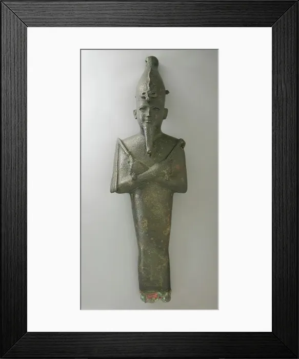 Framed Print : Standing Osiris Statue, New Kingdom-Third Intermediate Period (1504-711 BCE) or modern. Creator: Unknown Framed Print : Standing Osiris Statue, New Kingdom-Third Intermediate Period (1504-711 BCE) or modern. Creator: Unknown