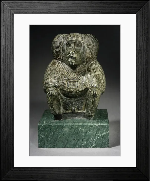 Framed Print : Seated Baboon, New Kingdom (1550-1070 B.C.). Creator: Unknown Framed Print : Seated Baboon, New Kingdom (1550-1070 B.C.). Creator: Unknown